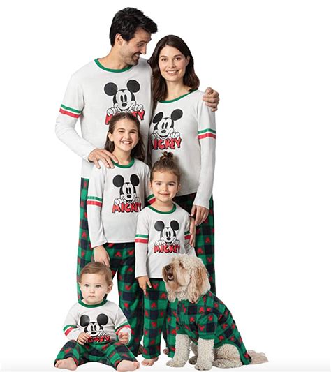 Matching disney christmas pajamas - Disney Christmas Pajamas For Family are warm, well-made, soft, durable, and reasonably stylish. Enjoy some cozy and holiday charm with your family when you order this Disney Matching Pajamas For Couples The Nightmare Before Christmas. They feature an adorable print of black red plaid pants that go with a matching Disney Pajamas top. 